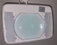 LED magnifying lamp 3-diopter with swivel arm, 60 SMD LED, dimmable