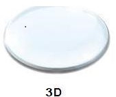 Austauschlinse 3D, Ø 100 mm