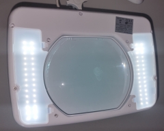 LED magnifying lamp 5 diopters with swivel arm, 60 SMD LED, dimmable